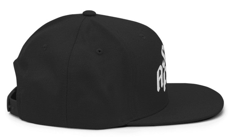 Classic Logo White on Black Snapback