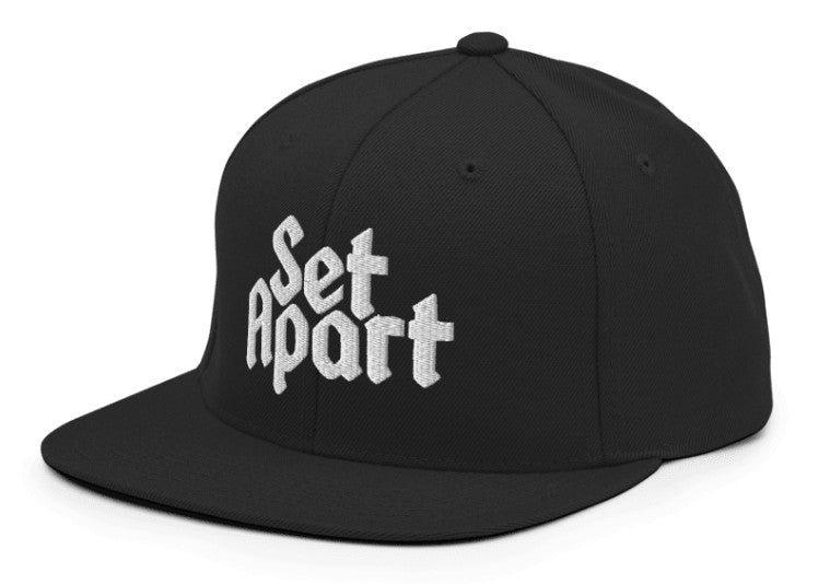 Classic Logo White on Black Snapback