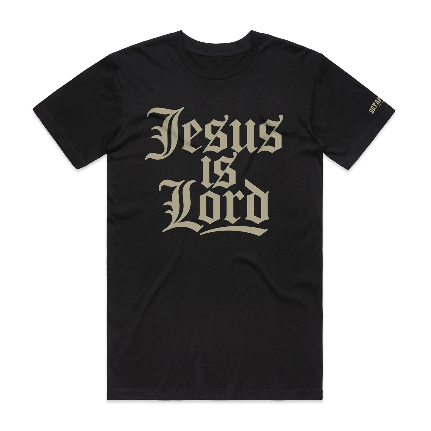 Jesus Is Lord Black Tee