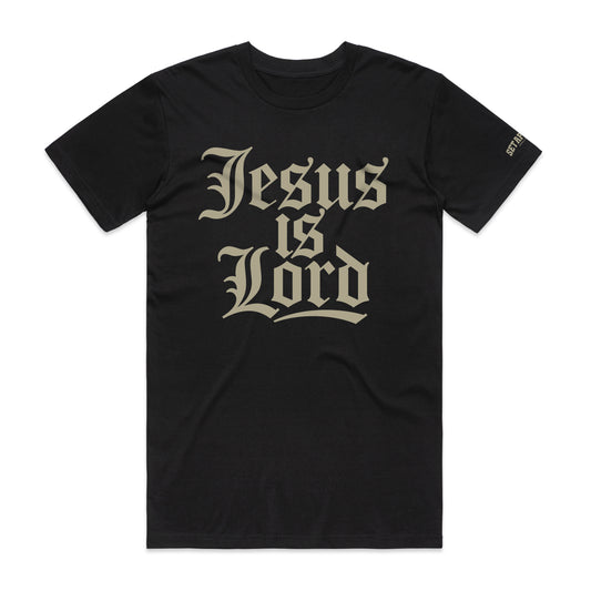 Jesus Is Lord Black Tee