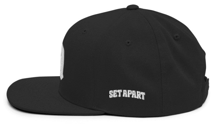 SA logo White on Black Snapback