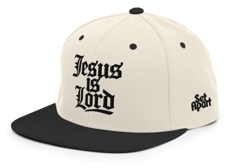 Jesus Is Lord Black/Natural Snapback