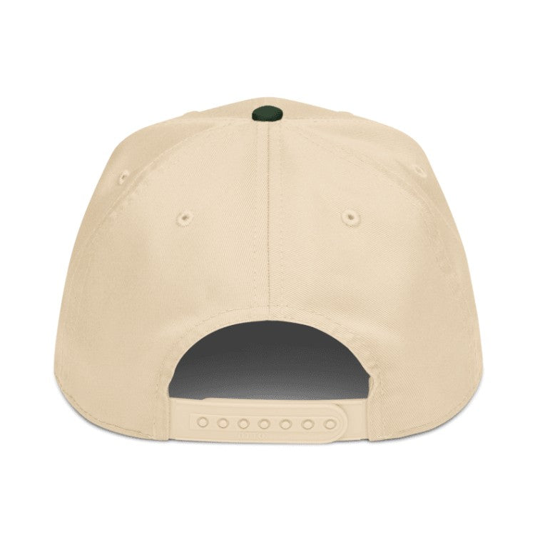 Jesus Is Lord on Green/Natural 5 Panel Snapback Baseball Cap