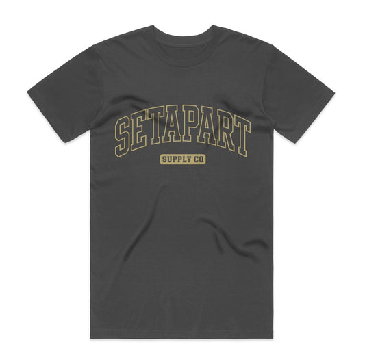 Set Apart Arched logo - Gray or Black Heavyweight Tee