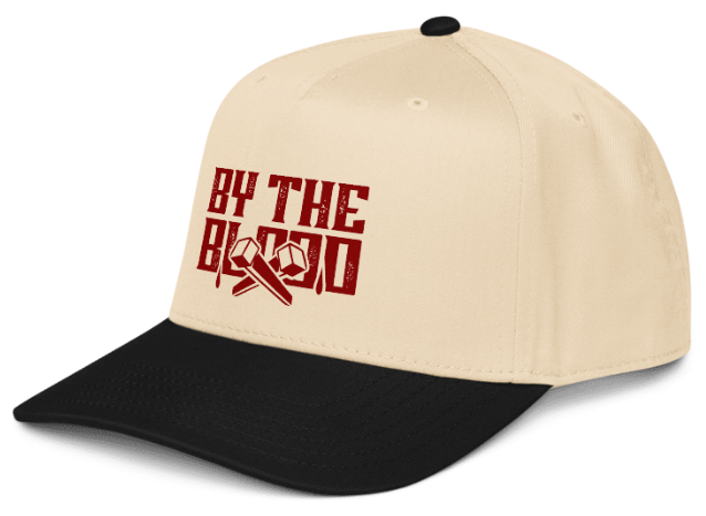 By The Blood on Black/Natural 5 Panel Snapback Baseball Cap