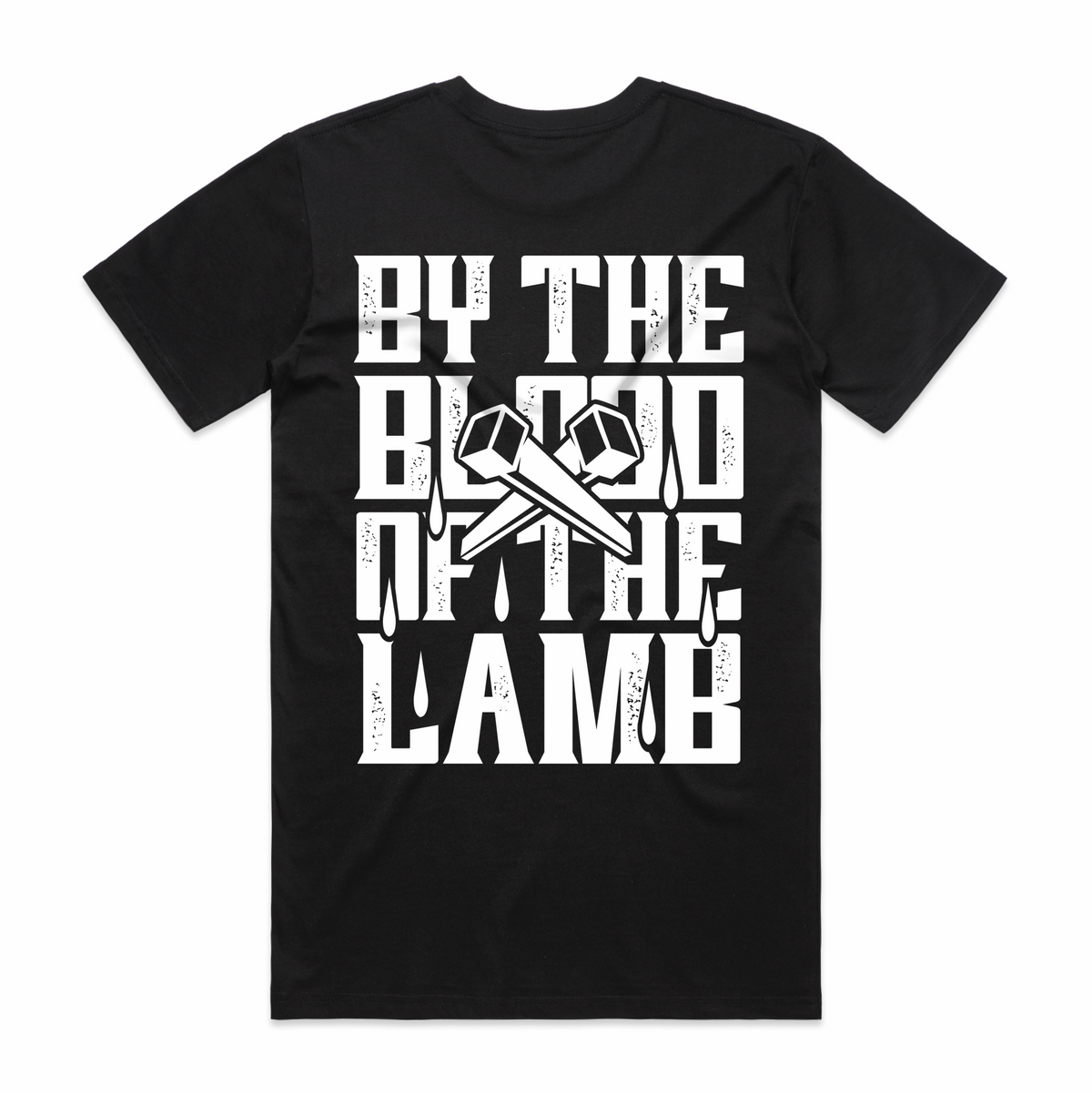 By The Blood Of The Lamb Black Tee