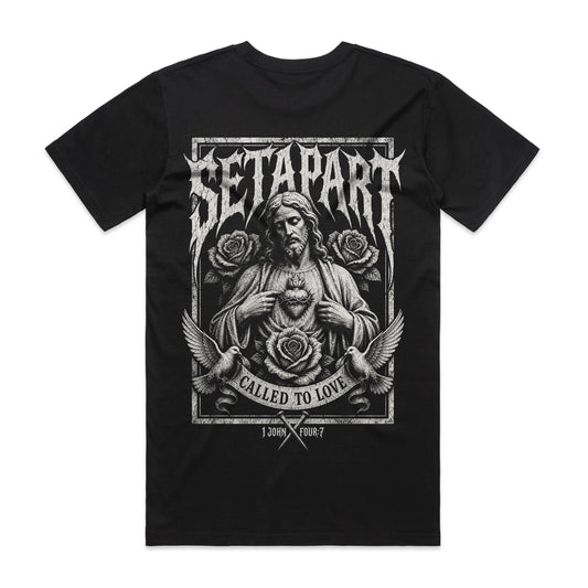 Called To Love - Black heavyweight Tee