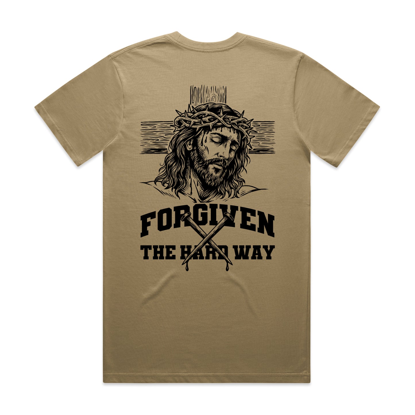 Forgiven The Hard Way Sand Tee